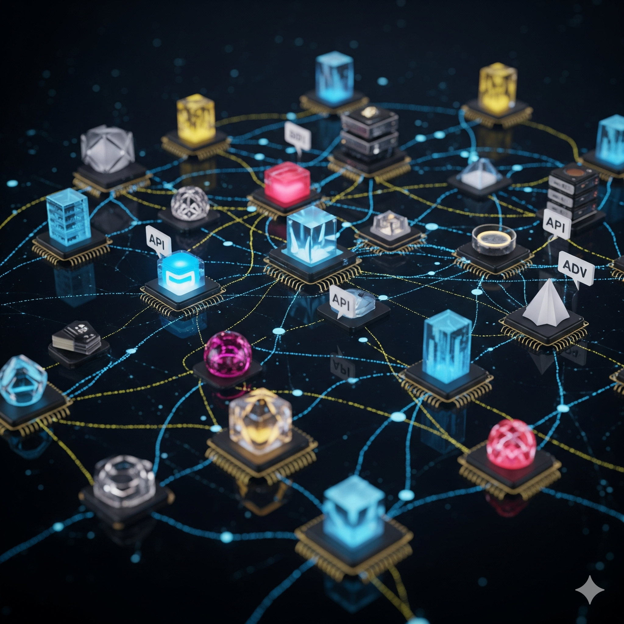 Vue artistique des microservices